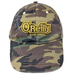 O'Reilly Auto Parts Strapback Baseball Cap Multi One Size Embroidered Camouflage